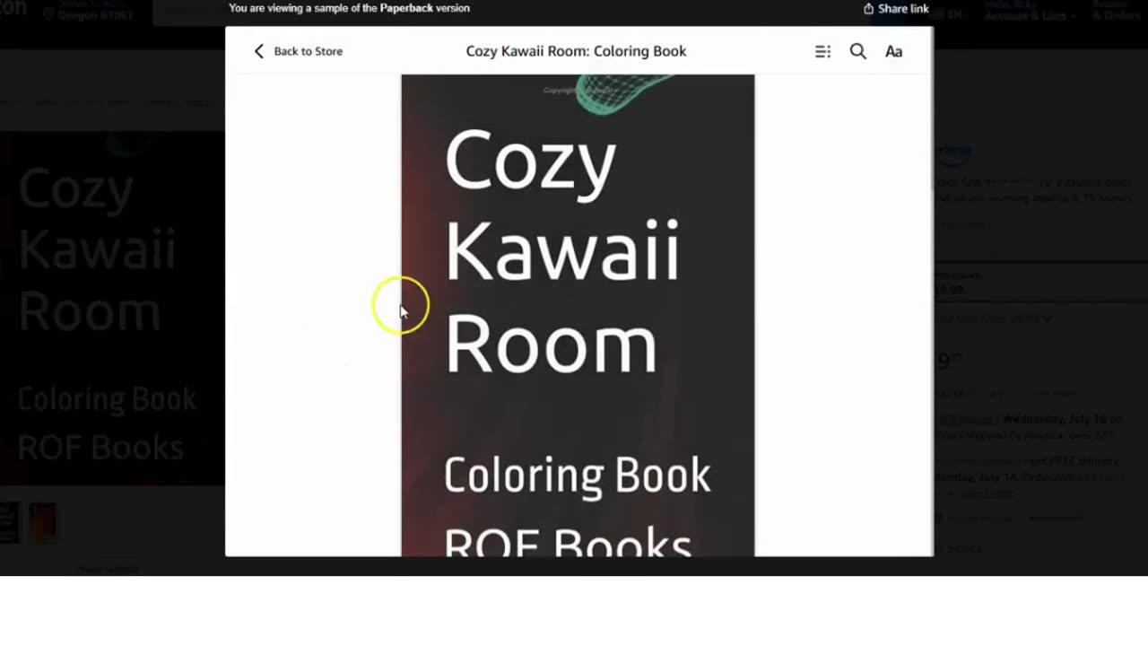 Cozy Kawaii Room Coloring Book