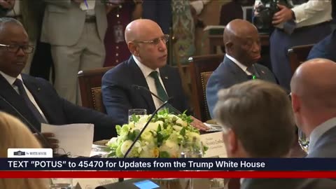 July 9 2025- President Trump Participates in a Multilateral Lunch with African Leaders