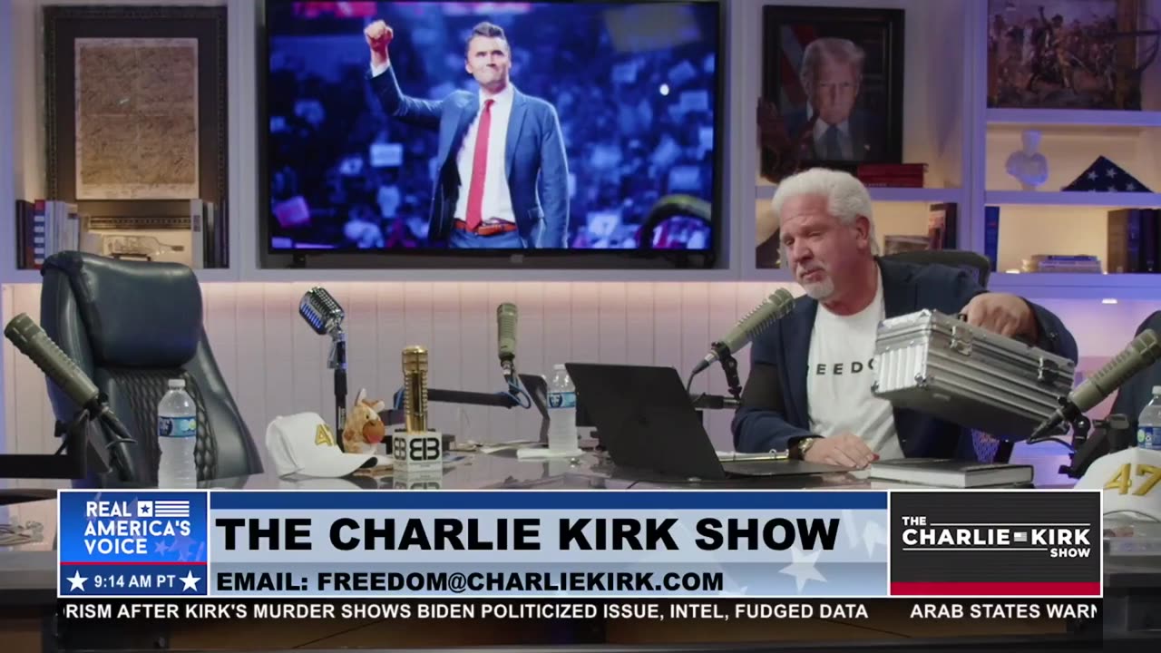 CHARLIE KIRK RECEIVES RUSH LIMBAUGH'S GOLDEN MIC: EMOTIONAL GIFT FROM GLENN BECK