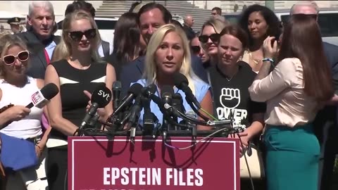 'I'll say every damn name': Marjorie Taylor Green advocates for Epstein victims during rally