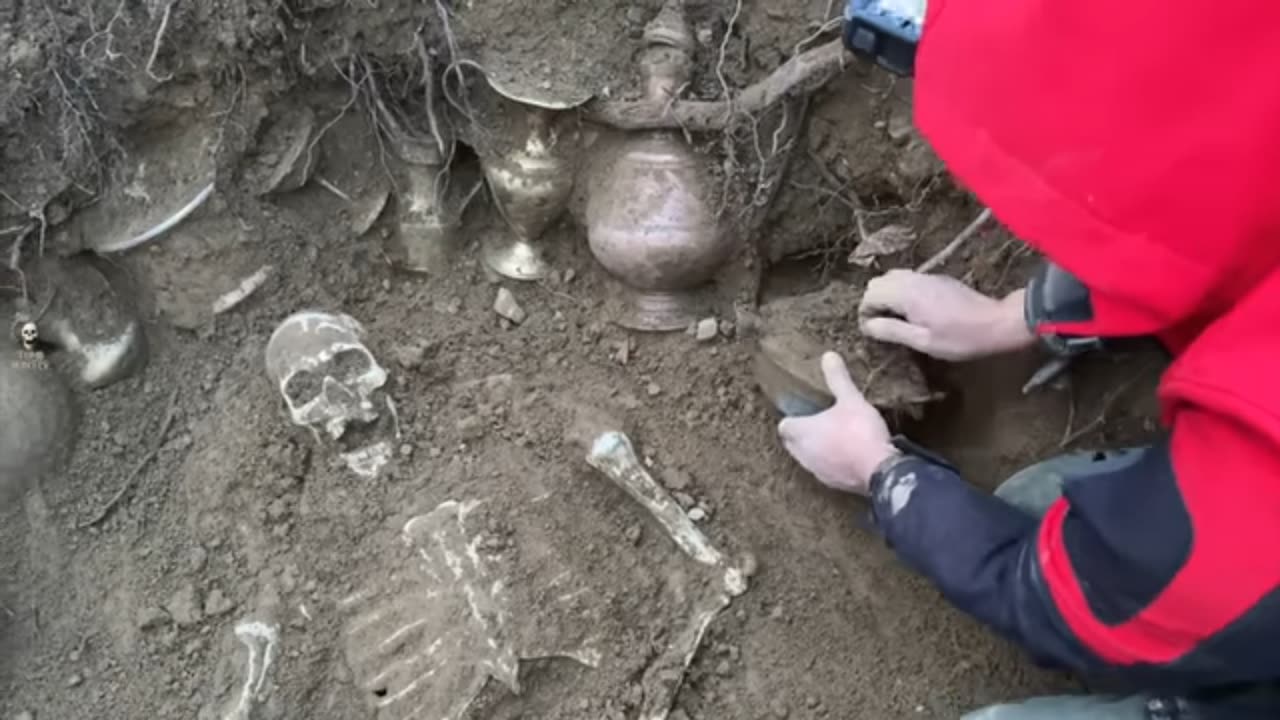 human bone and telo finds from underground