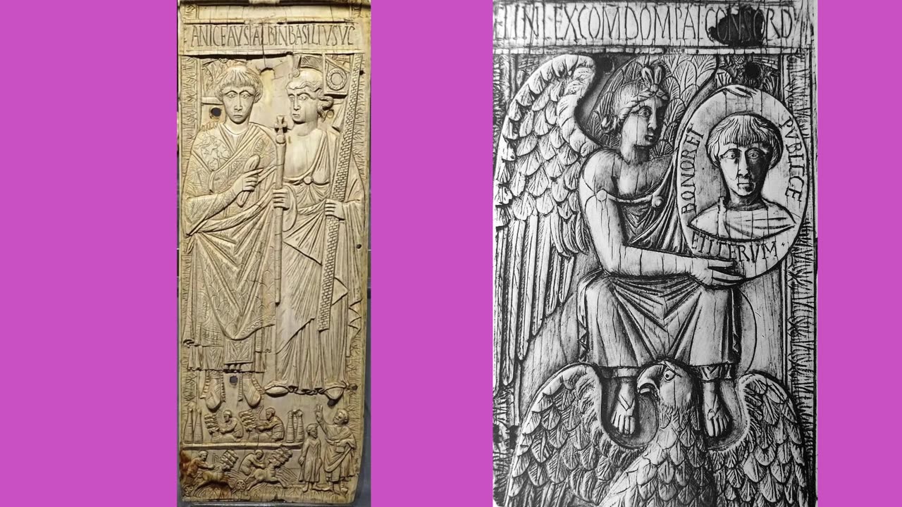 Diptychon Consulare Basilii, Consulis Ordinarii Anno 541 #SPQR #COS #Roma #541AD #ProVaticanus