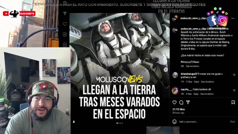 MOMENTO QUE LLEGAN LOS ASTRONAUTAS A LA TIERRA DESPUES DE 9 MESES VARADOS