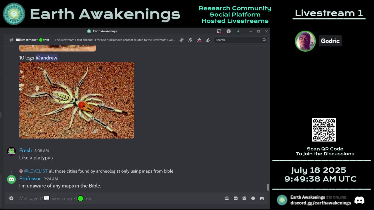 Earth Awakenings - Livestream 1 - #3301