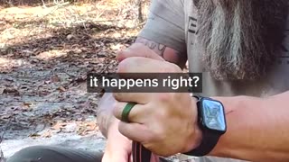 Shaving Tinder with a Bushcraft Knife