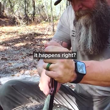 Shaving Tinder with a Bushcraft Knife