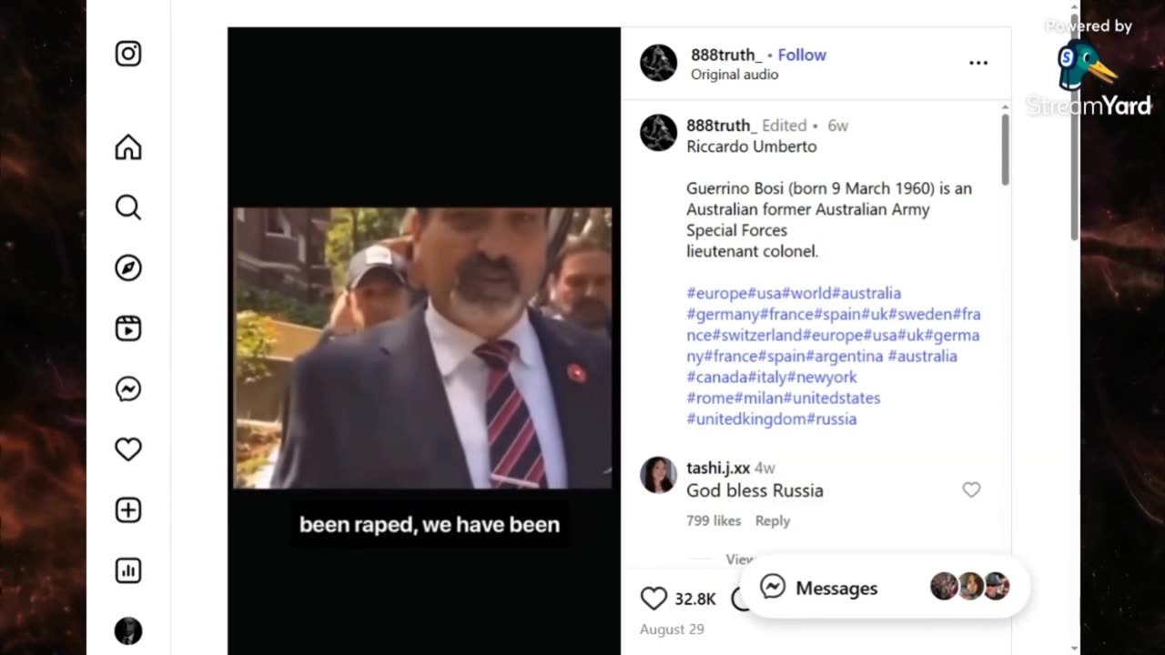 Guerrino Bosi "Russia is fighting the Khazarian mafia".