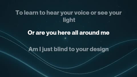 God If You're There, You Must Be Far From Me