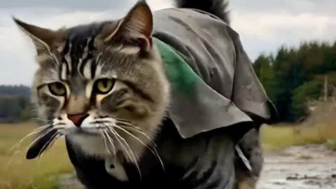 Cat Loses His Shoe in the Mud