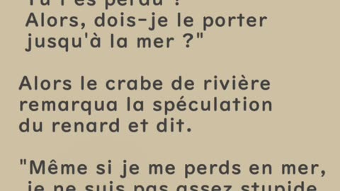 Le crabe de rivière et le renard - Huhito Fables-Version française Vol.11