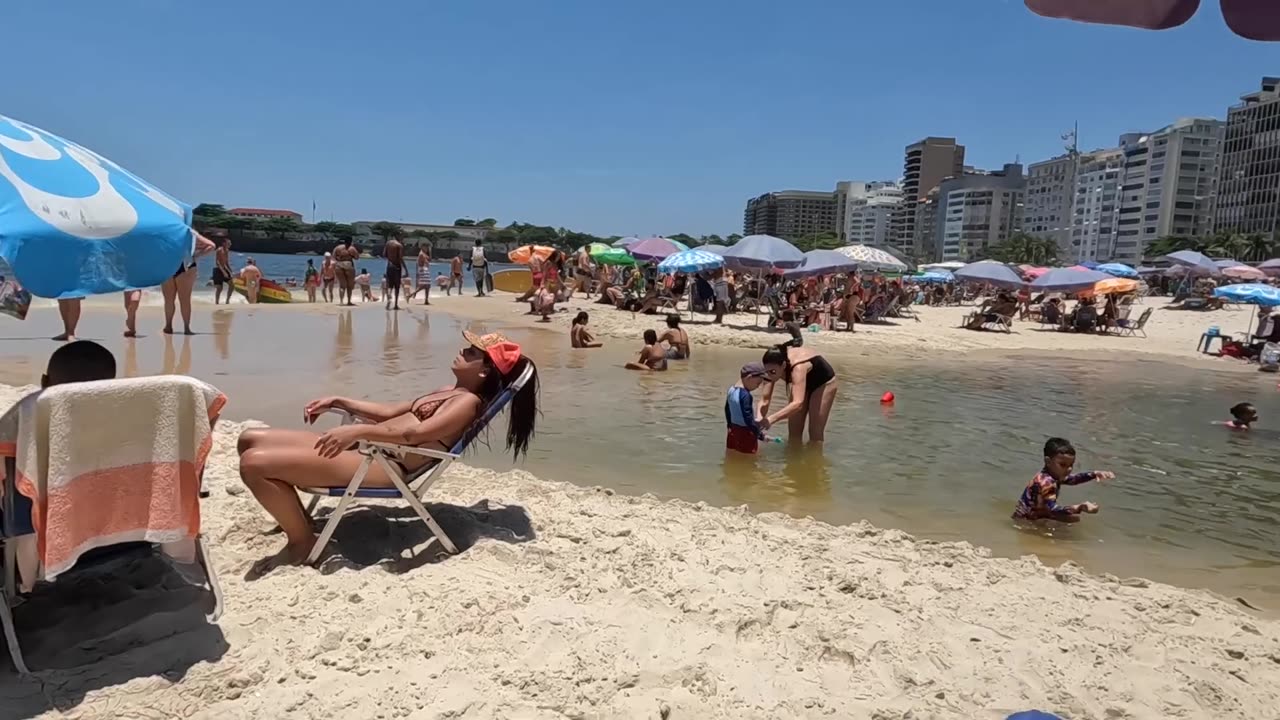 Copacabana Beach Rio De Janeiro Brazil #beach #beachtravel #seebeach #bikinibeach