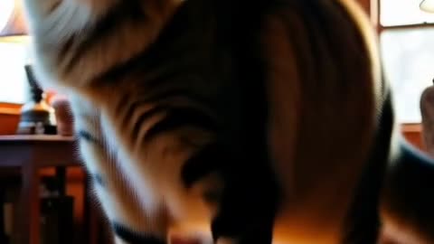 Cat playing with boy 😱😱😱