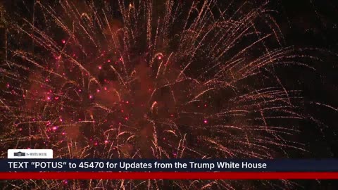 President Trump and the First Lady Attend the Fourth of July Celebration