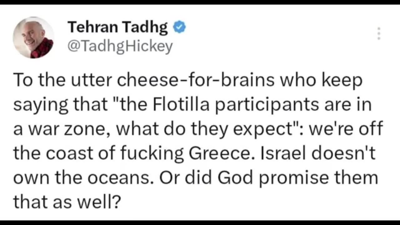 Flotilla Humor sad funny but serious