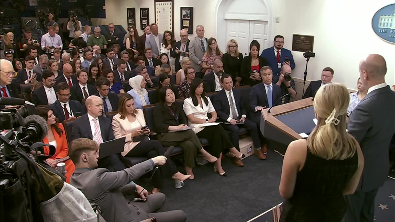 Press Secretary Karoline Leavitt and Stephen Miller Brief Members of the Media, May 01, 2025