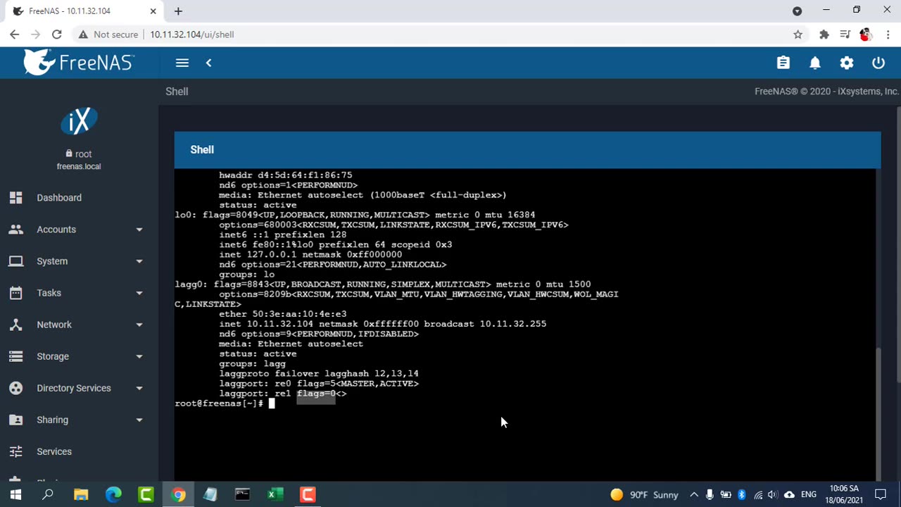 How to connect 2 LAN cables at the same time on FreeNAS
