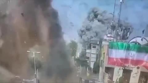 Israeli strike on Tehran during the war.