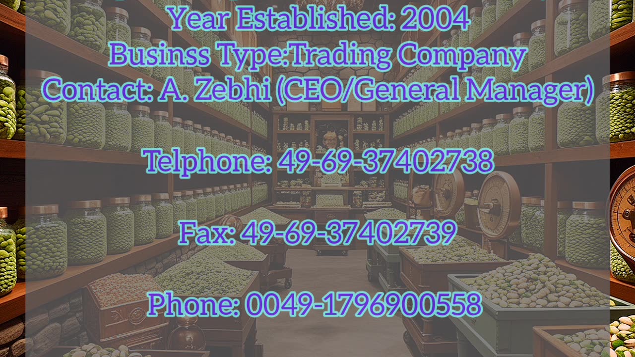 database of merchant of pistachio and honey-part1
