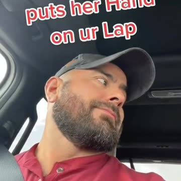 When your wife puts her hand on your lap 😅