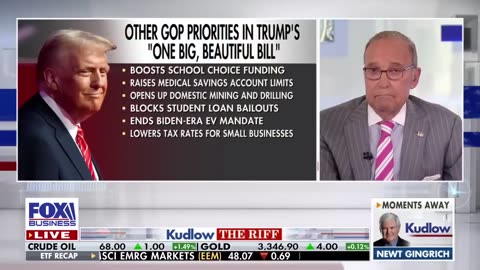Trump's first six months have been "one, big, beautiful bill," according to Larry Kudlow.
