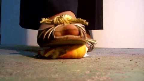 Soft Apple Under Strappy Heels