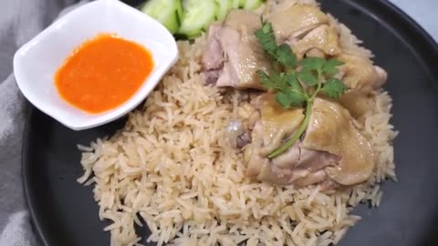 easy singapore Hainanese Chicken Rice