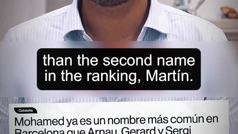 'Mohamed', en todas sus variantes fue el nombre más puesto en niños en 2024 en Cataluña