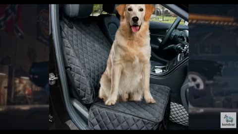 PETICON Waterproof Front Seat Car Cover, Full Protection Dog Car Seat Cover with
