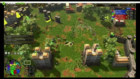 LIVE 3v3 Treaty with Indian - AOE III