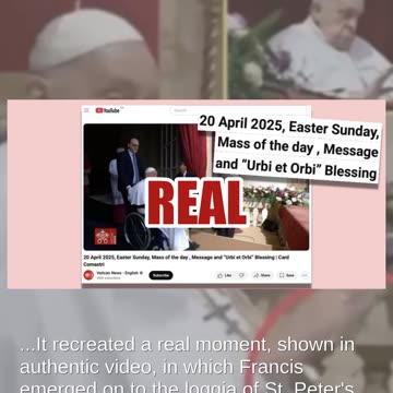 Fact Check: FAKE Video Shows Pope Francis With 'Three Hands'