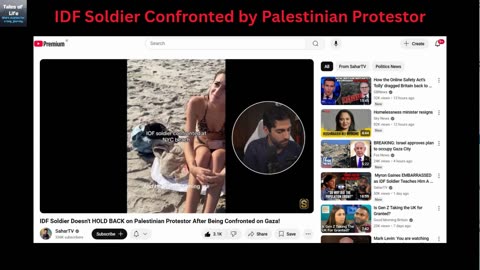 IDF Soldier Confronted by Palestinian Protestor