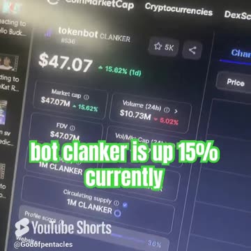 tokenbot clanker crypto price prediction #fyp