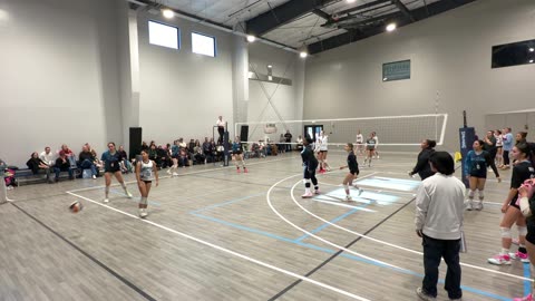 SUVL Mojo Girls 17/18 Tourney - Pool Play Day 2: vs Aces 17 Gold - Set 1 of 2