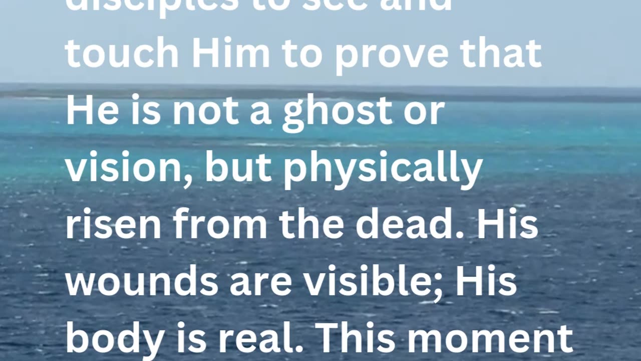 Daily Inspirations from God Luke 24:39 | Devotion