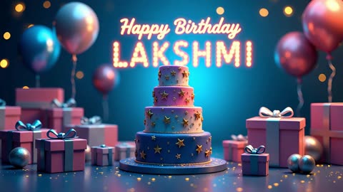 🎵 Happy Birthday Song with Name | Personalized Birthday Video for Lakshmi 🎉 #lakshmi