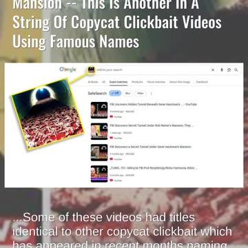 Fact Check: FBI Did NOT Discover Secret Tunnel Under Rob Reiner's Mansion -- Copycat Clickbait Video