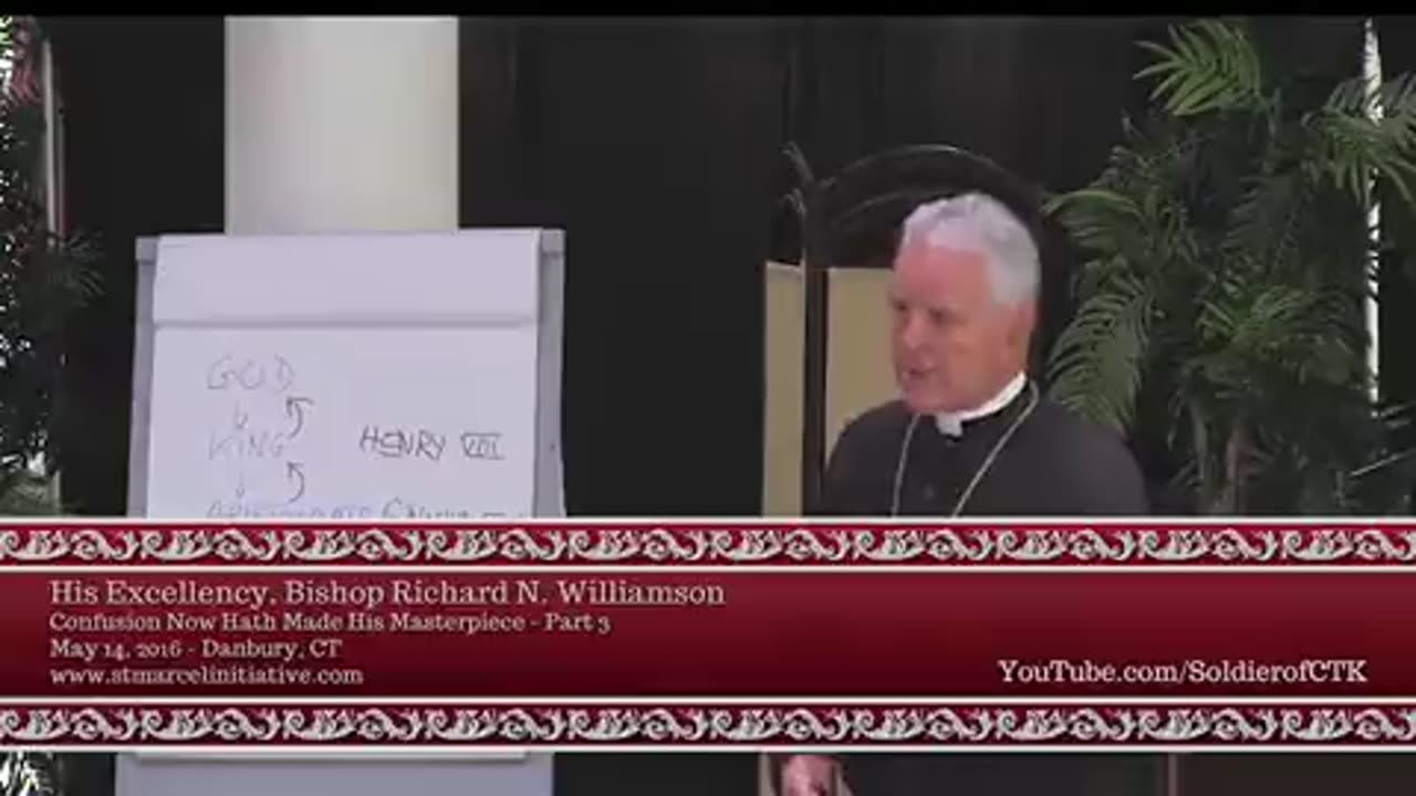 The bad guys are very concerned about the internet says Bishop Williamson