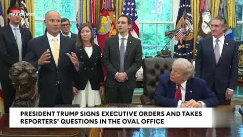 Trump Signs Fresh Executive Orders While Taking Multiple Questions From Reporters