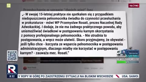 ‼️Prezes Naczelnej Rady Adwokackiej Przemysław Rosati⬇️