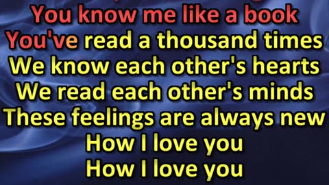 How I Love You (karaoke by kbkaraokeking)