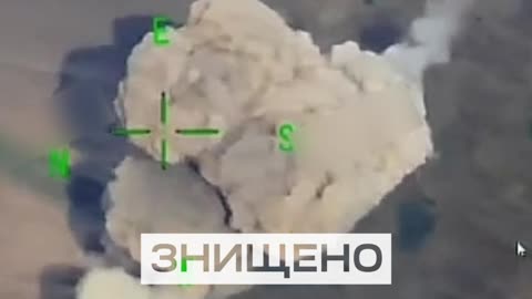 Drone Strike on A Massive Pile of Russian Landmines