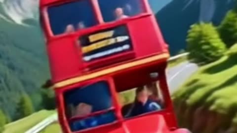 Deadly bus drive in the mountain.!