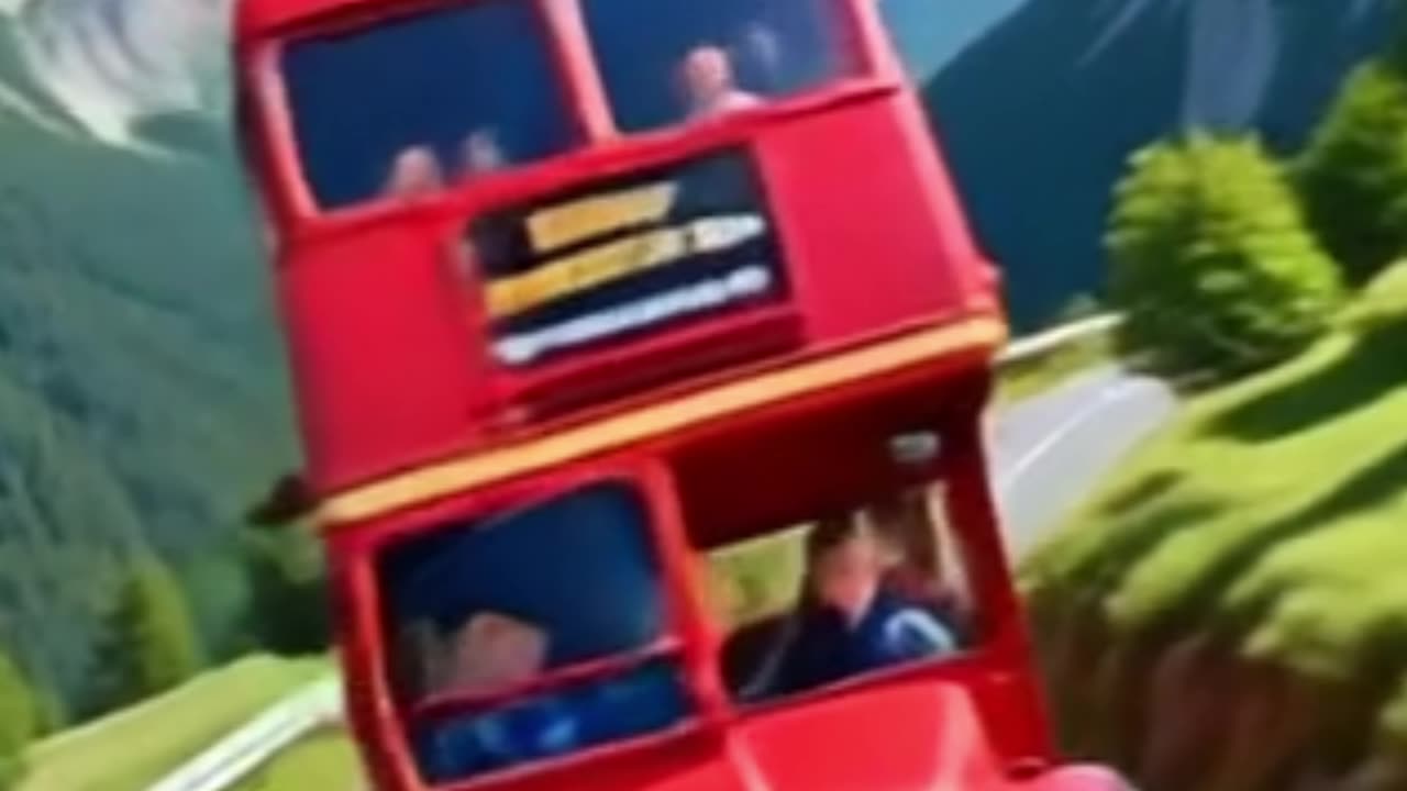 Deadly bus drive in the mountain.!