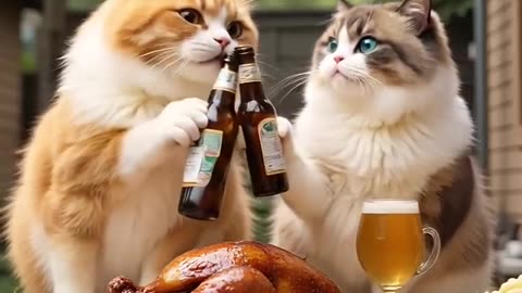 Episode 19 Orange Cat Eats Roast Duck Today