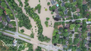 WATCH: Historic flooding impacts Menomonee River in Wauwatosa, Wisconsin.