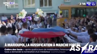🇫🇷⚠️ French TV channel BFM managed to film a video story in occupied Mariupol called
