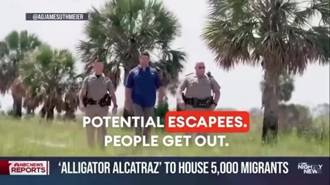 Construction has begun in FL for a facility, surrounded by alligators, to detain 5,000 illegals.