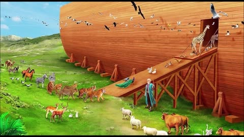 All enter the ark, and the door is shut.
