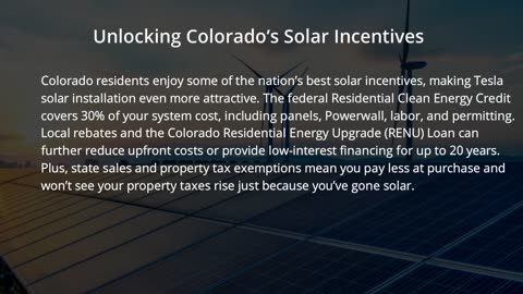 Tesla Solar Installation Colorado Powering Homes the Smart Way