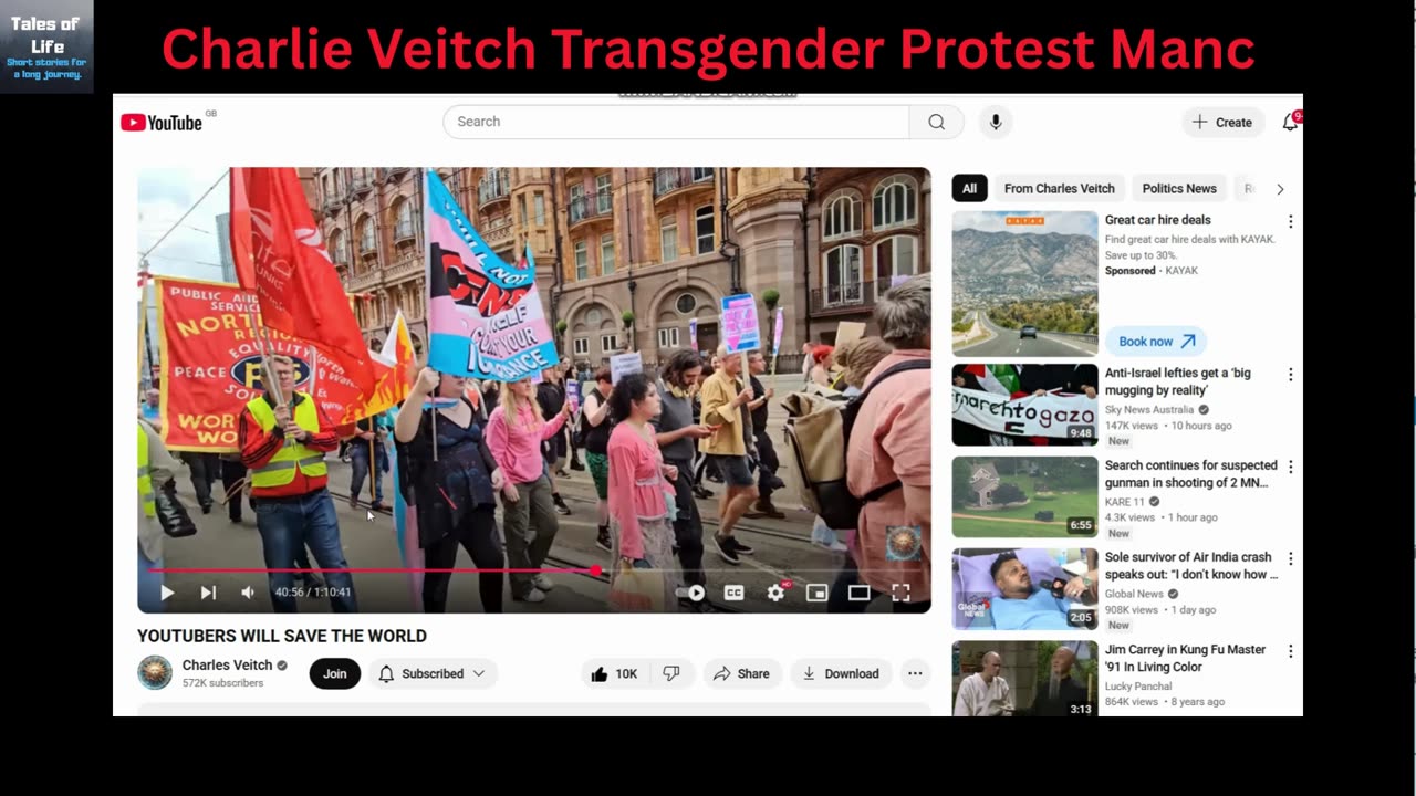 Charlie Veitch Transgender Protest Manchester